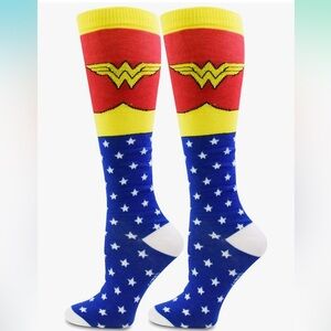 DC Comics Red, Yellow, and Blue Wonder Woman Socks